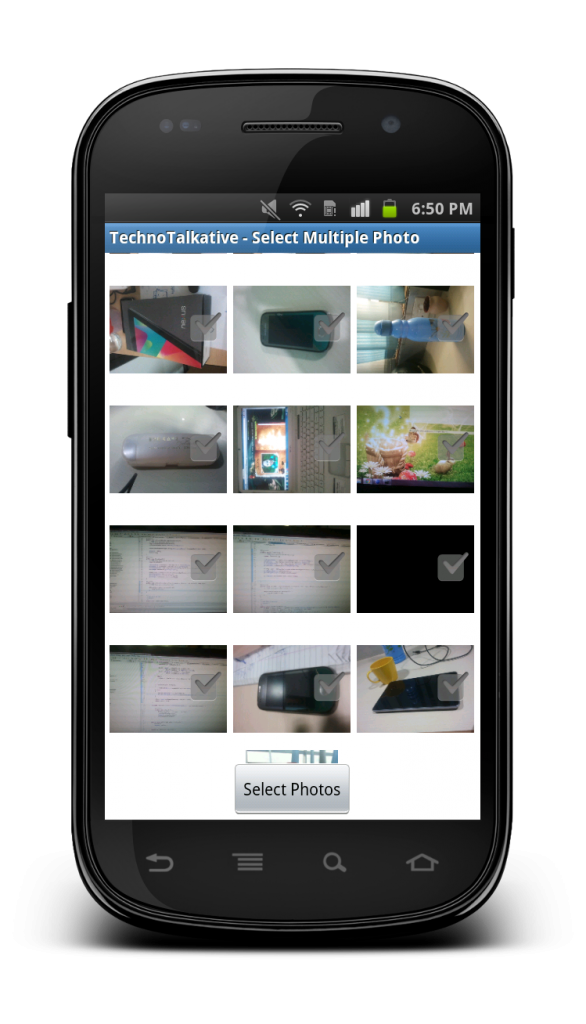 Select multiple photos from gallery