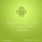 Android code lab session by GDG Indore