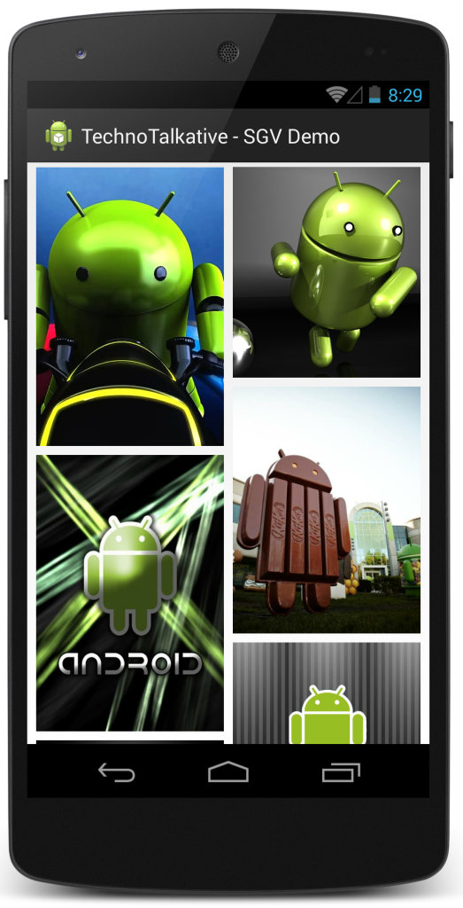technotalkative staggered gridview in android