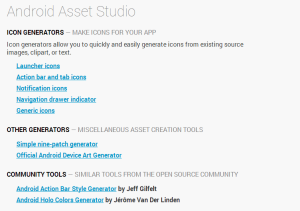 android asset studio