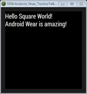 Android wear _ hello world demo
