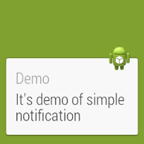 Android wear - simple notifications