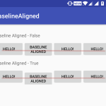 android baselineAligned false