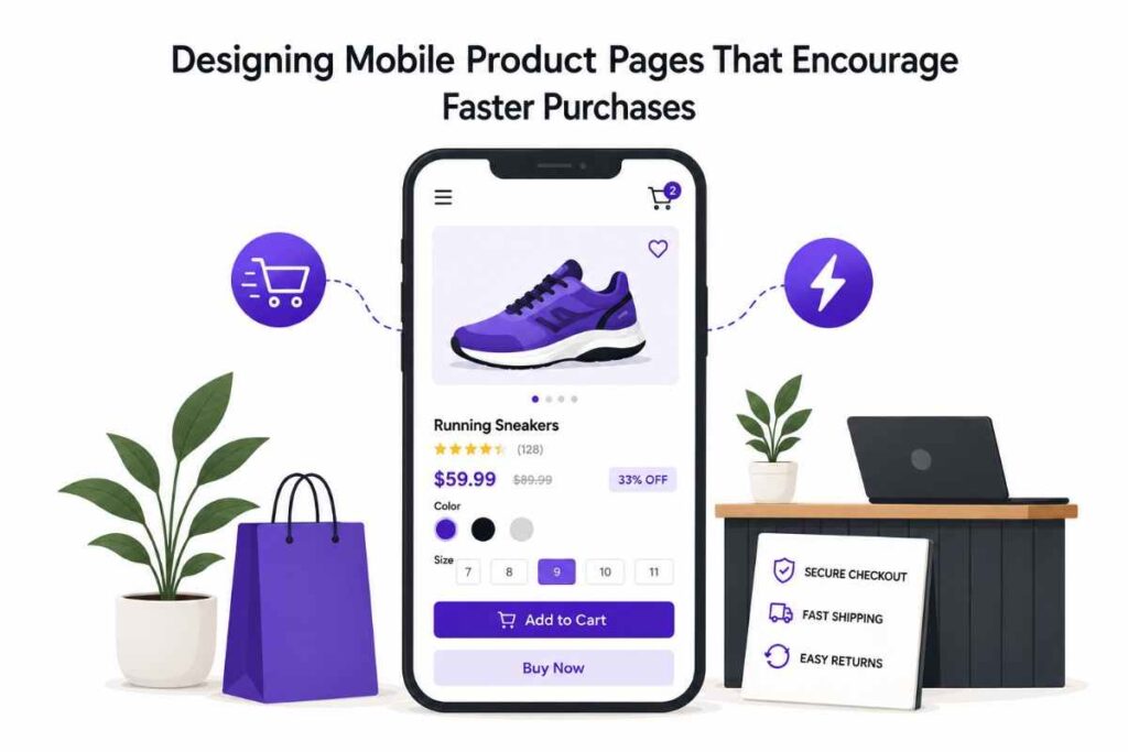 design mobile product page