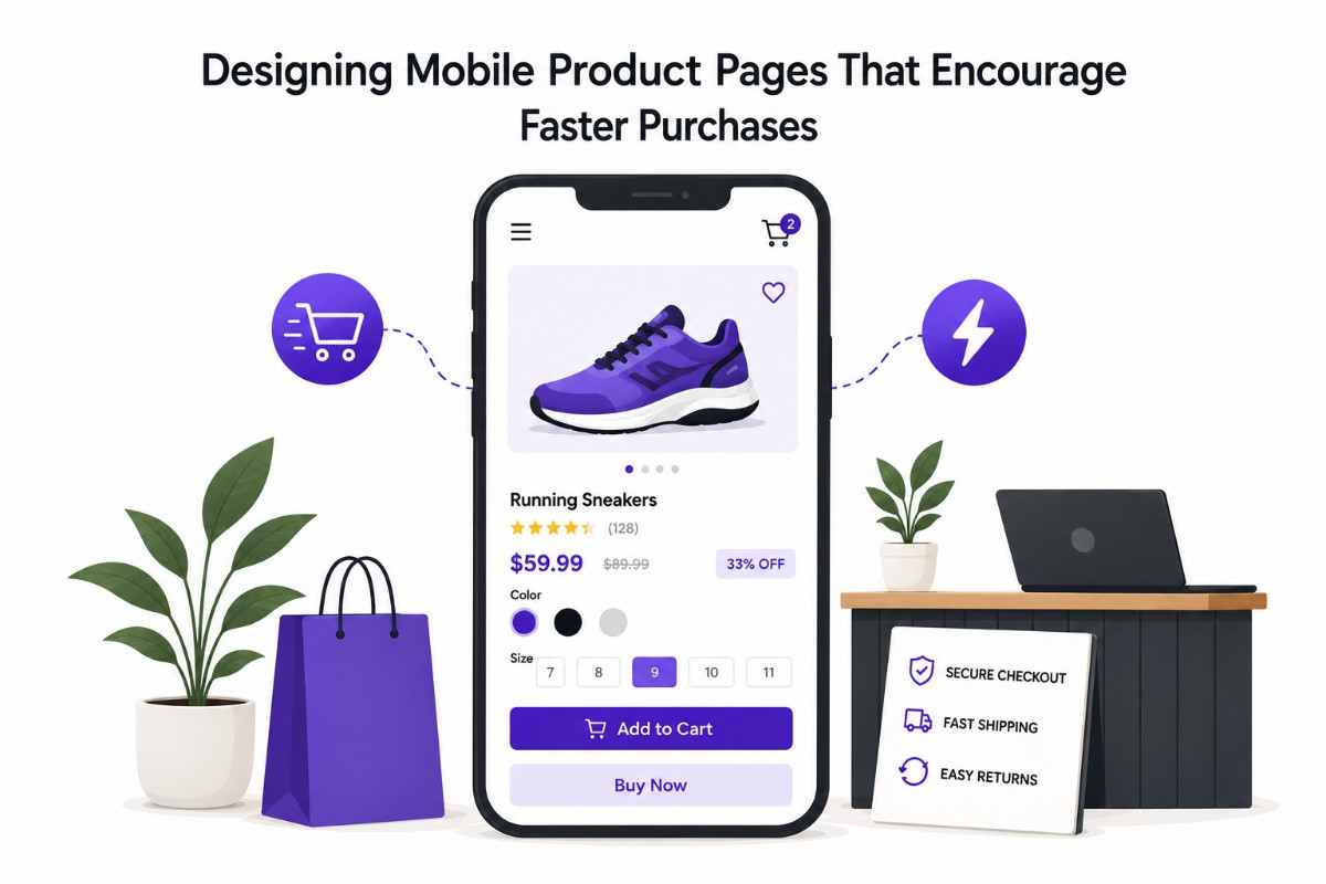 design mobile product page