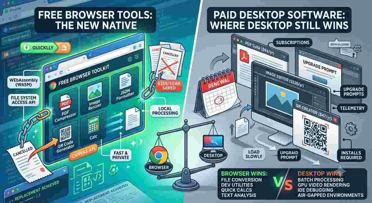free browser tools that replaced my paid developer toolkit