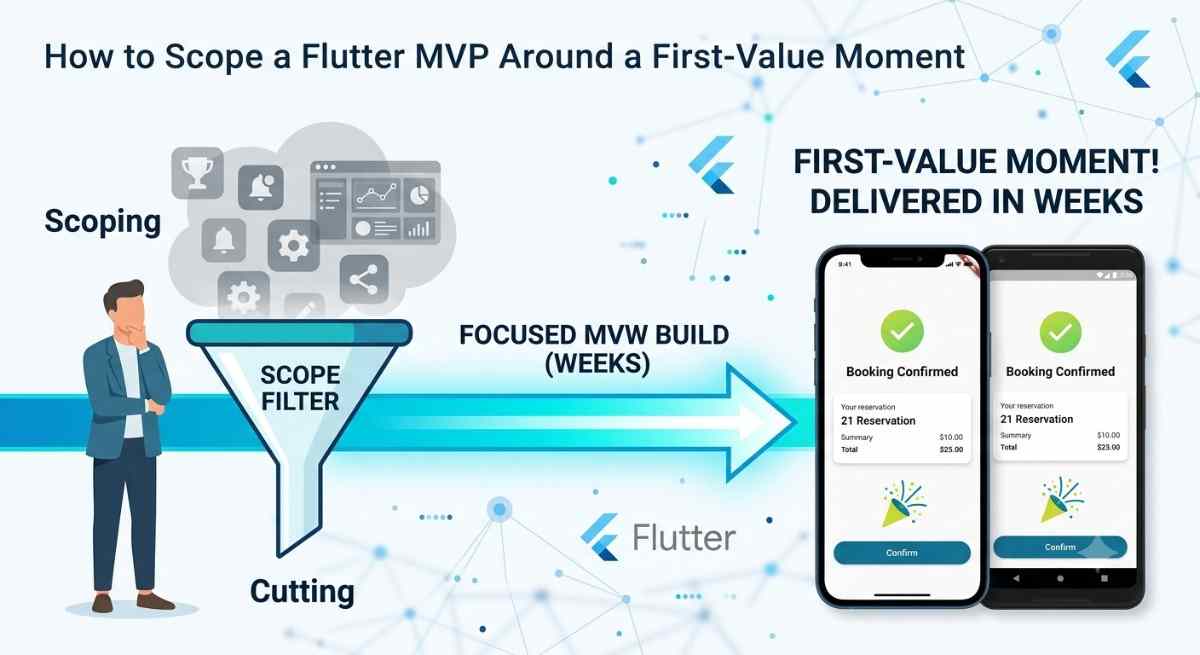 scope a flutter mvp so founders get a first-value moment in weeks